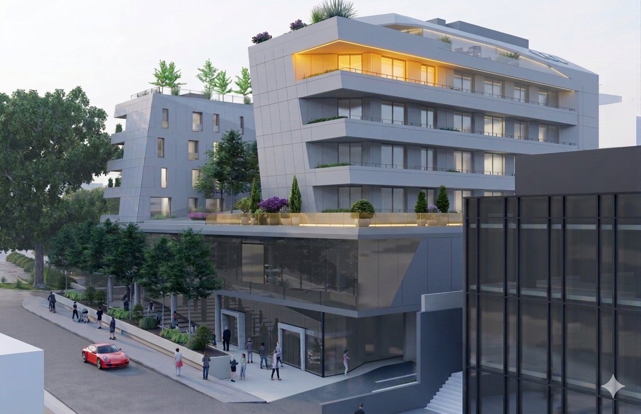 Apartment Gabriel — pogled na zgradu